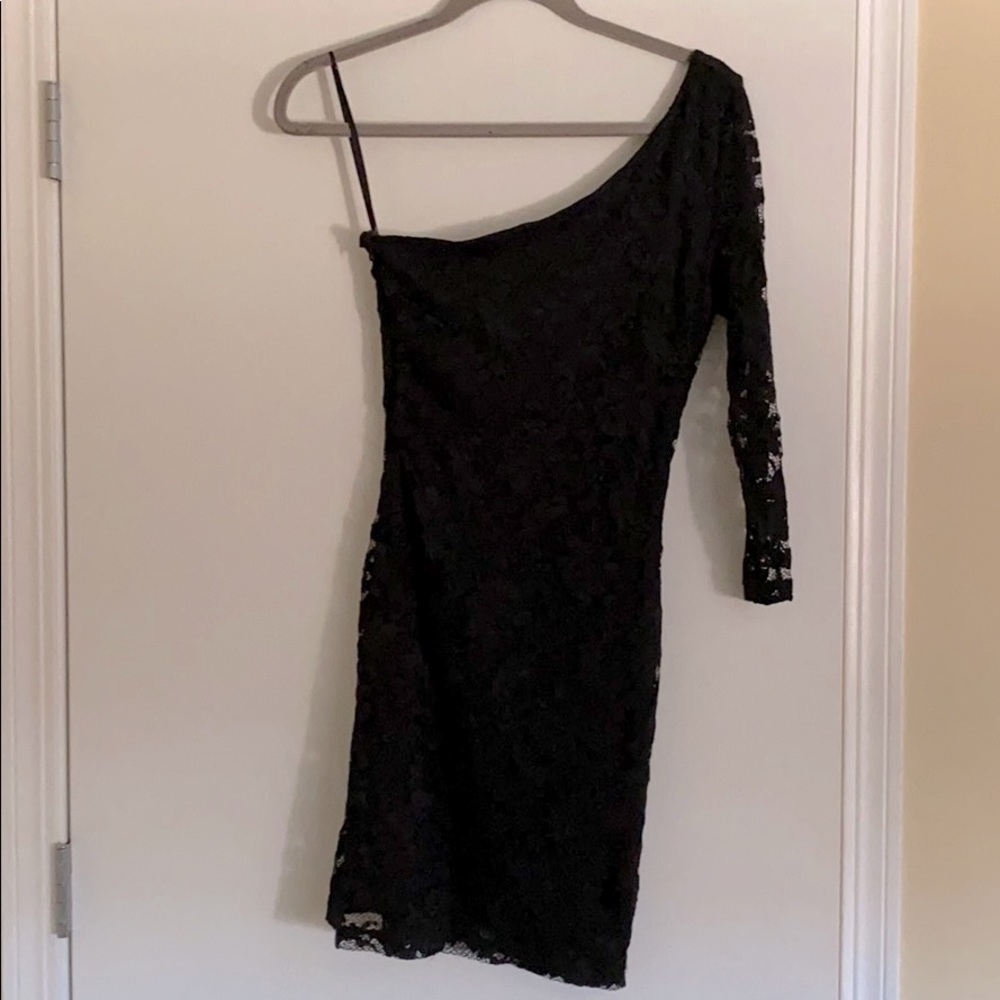 Black Lace Mini Dress